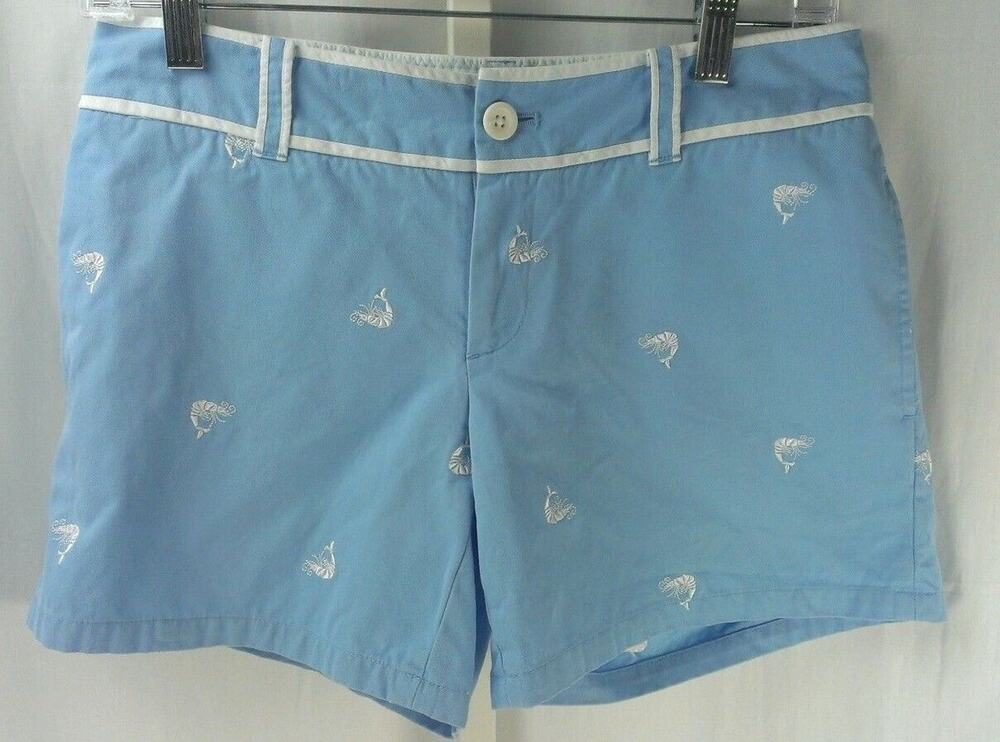 Lilly Pulitzer Callahan Short Palm Beach Fit Embroidered Shrimp size 2